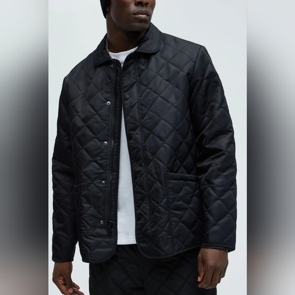 Jesse Men's Black Quilted Jacket